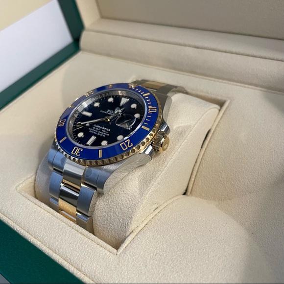 SOLD - Brand New Rolex 126613 LB Two-Tone 18K Submariner Royal Blue Card - 12/21 - Picture 2 of 5
